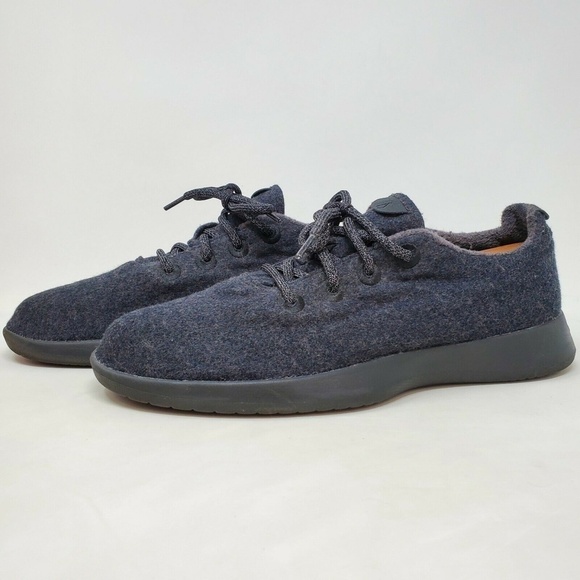 Allbirds Men's Wool Runners Charcoal Gray Natural Black Lace-Up Washable Size 11 - Picture 2 of 11